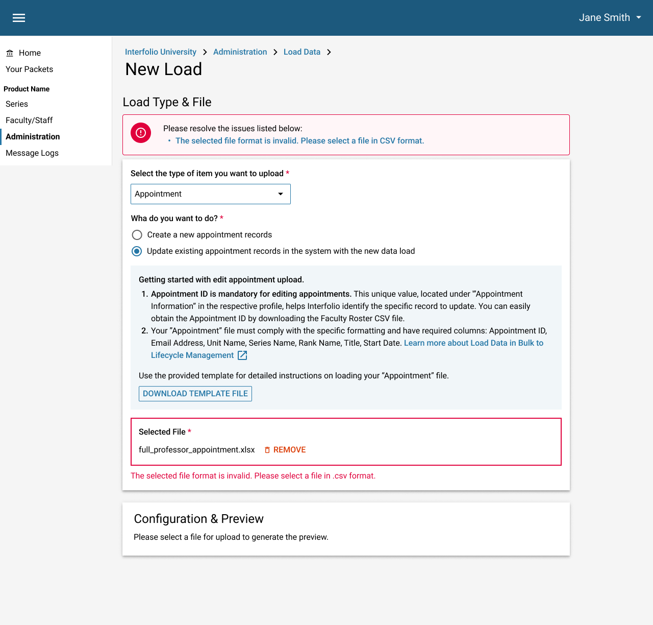 LM-_-Administration-_-Load-Data-_-New-Load-3-Appointment-_-Edit-Old-Data_-File-Selected-error