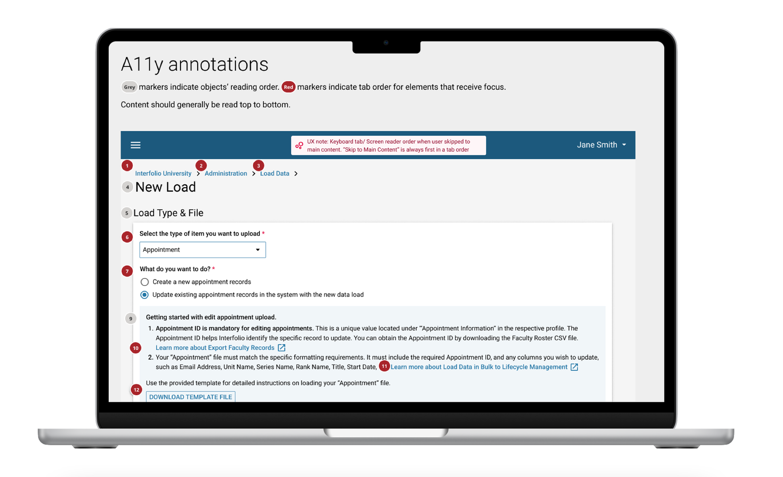 Edit Appointment Information via Data Loader